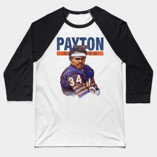 Walter Payton Chicago Game Face Baseball T-Shirt